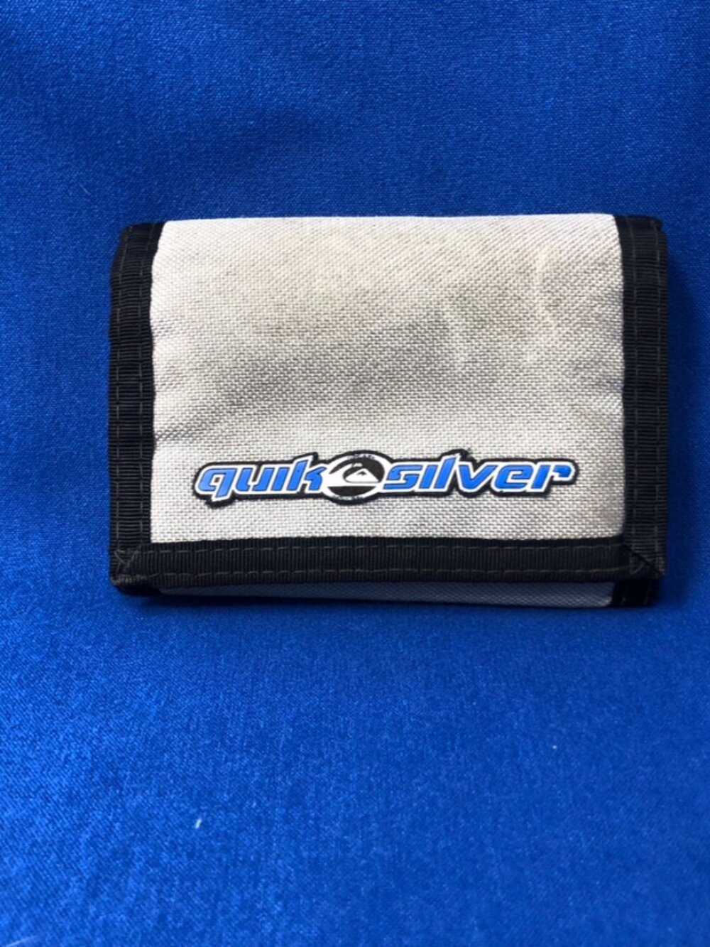 Quiksilver Gray Trifold Velcro Wallet